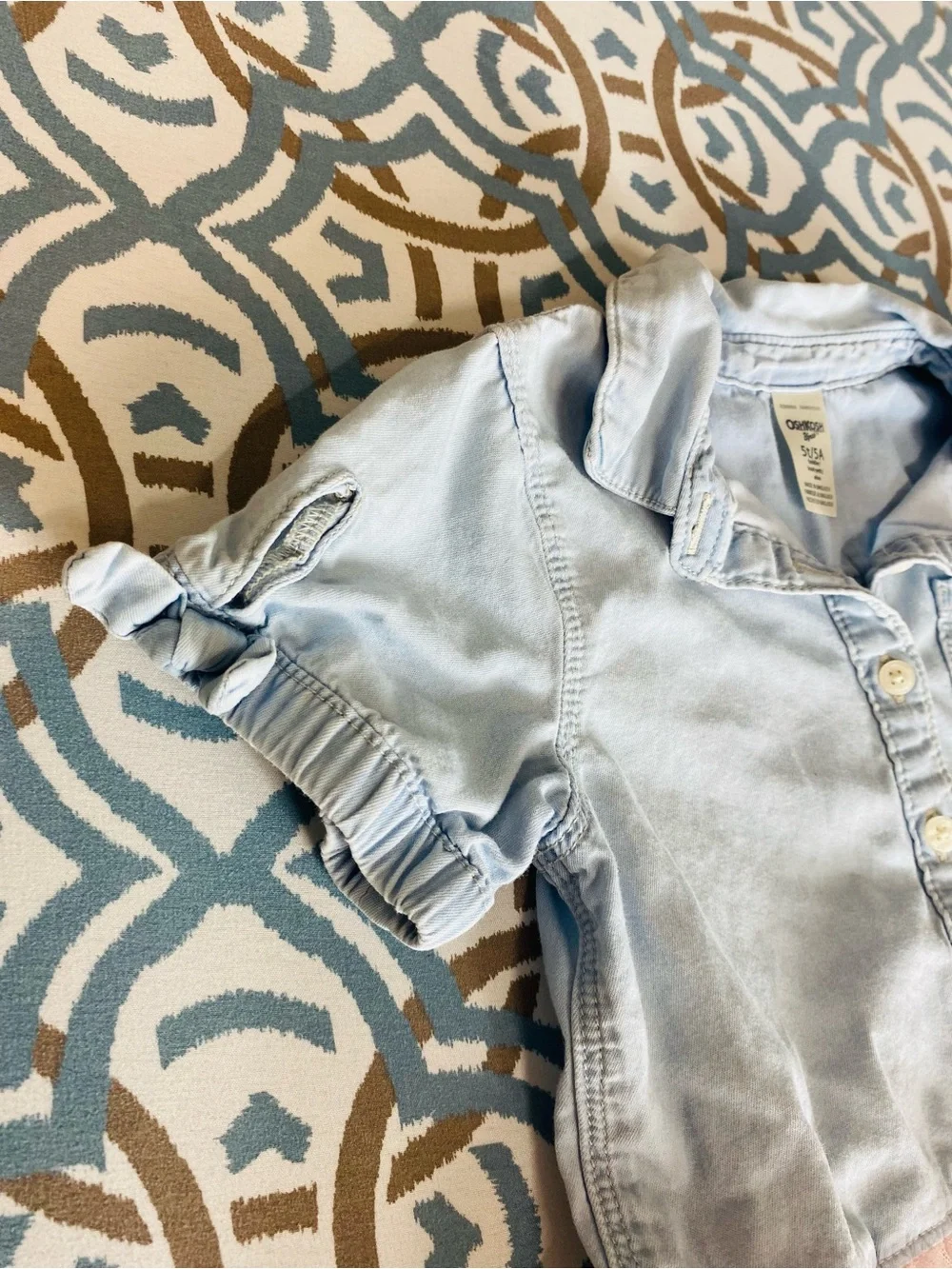 OshKosh B'gosh Light Blue Denim Top with Pink Tulle Skirt